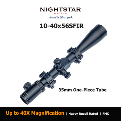 NIGHTSTAR 10-40x56SFIR 35mm tube turret lockable glass illuminated reticle