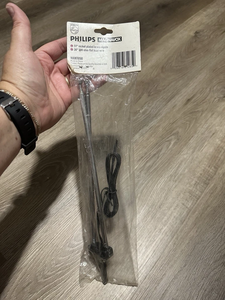 "Antena de TV dipolo niquelada Philips 37""" Foto 3 de 4