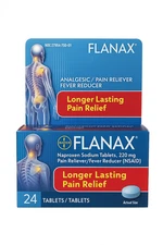 FLANAX Pain & Fever Relief 220MG Tablets  (para Dolor  / Fiebre) (3 PACK)