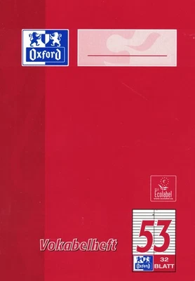 OXFORD Vokabelheft DIN A6 2 Spalten liniert
