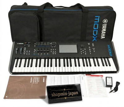Yamaha MODX6 61-Key Synthesizer Workstation mit Softcase Adapter Handbuch Japan