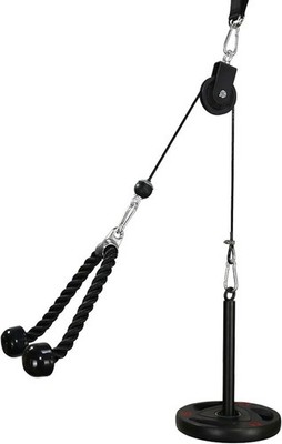 LFJ Fitness Latzug Gym Kabelzug Unterarmtrainer Arm-Krafttraining Trizeps Seil