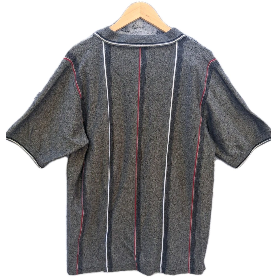 Camisa polo vintage Knights ropa deportiva para hombre a rayas grandes manga corta golf Foto 4 de 4