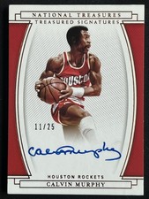 Calvin Murphy 2020-21 Panini National Treasures Treasured Signatures /25 #TS-CVM