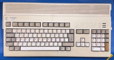 Amiga 1200 with DKB Cobra accelerator with 32MB SIMM, 512MB Compact Flash drive
