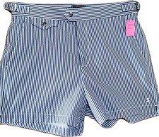 NWOT TODD SNYDER Mens 5in Riviera Swim Shorts Striped Trunks Mens 30 MSRP 228 