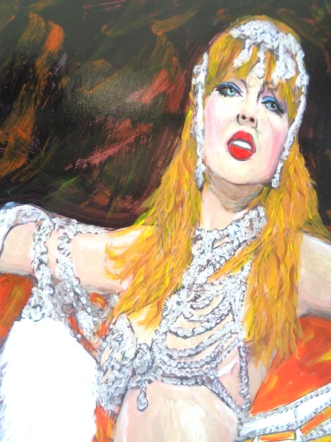 Beautiful MUSIC Singer  TAYLOR SWIFT  SHOWGIRL  Abstract  Painting ART  8X10