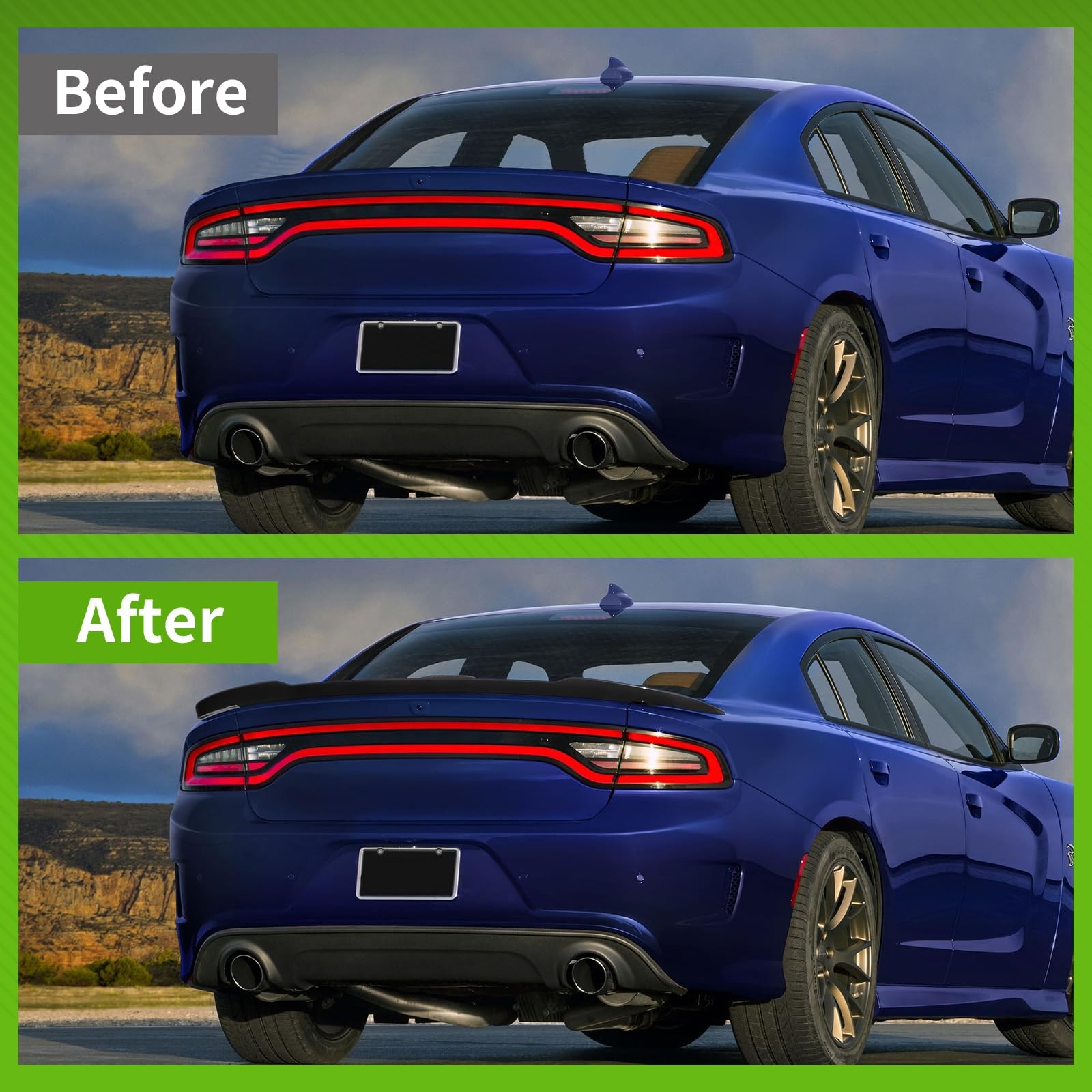 Dodge Charger Spoiler for 2015-2023 Dodge Charger RT SXT SRT SE Hellcat Style