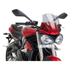 For Triumph Street Triple S 2017 Puig 9999H Generation Sport Naked Windshield