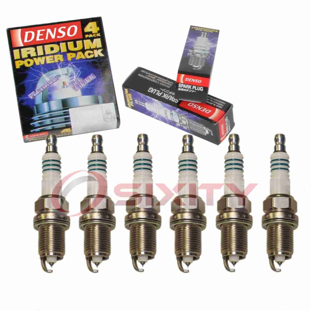 6 pc DENSO 5358 Iridium Power Spark Plugs for ZM02-18-110 SPZFR6F11G ip