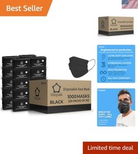 1,000 PCS - Disposable Face Masks for Home  Office - Breathable  Comfortabl...