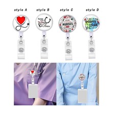 Retractable Badge Holder, Nurse ID Badge Holder Heavy Duty