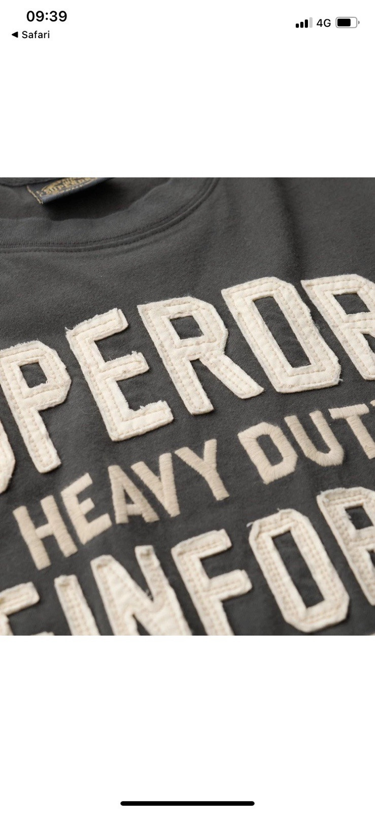 Superdry Mens Workwear Applique Long Sleeve Top Size XXL image 6