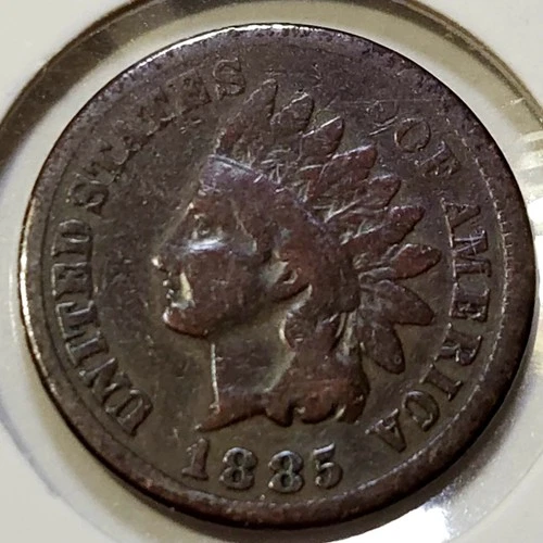 1885 Indian Head Cent - VG - Toned **Semi-Key: 11,765,384 Minted**