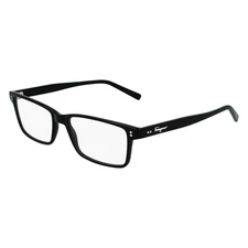 Ferragamo Men's Rectangular 54mm Eyeglasses Frames Black SF2914-001