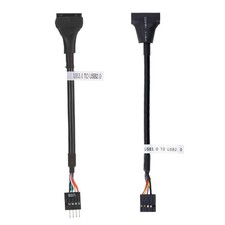 19 Pin USB 3.0 to 9 Pin USB 2.0 Male Female Motherboard Cable Adapter Converter