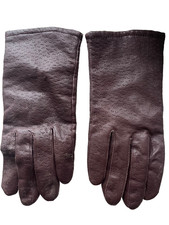 VINTAGE CARA BY GATES BROWN PERFORATED LEATHER DRIVING GLOVES WOMEN SIZE MEDIUM