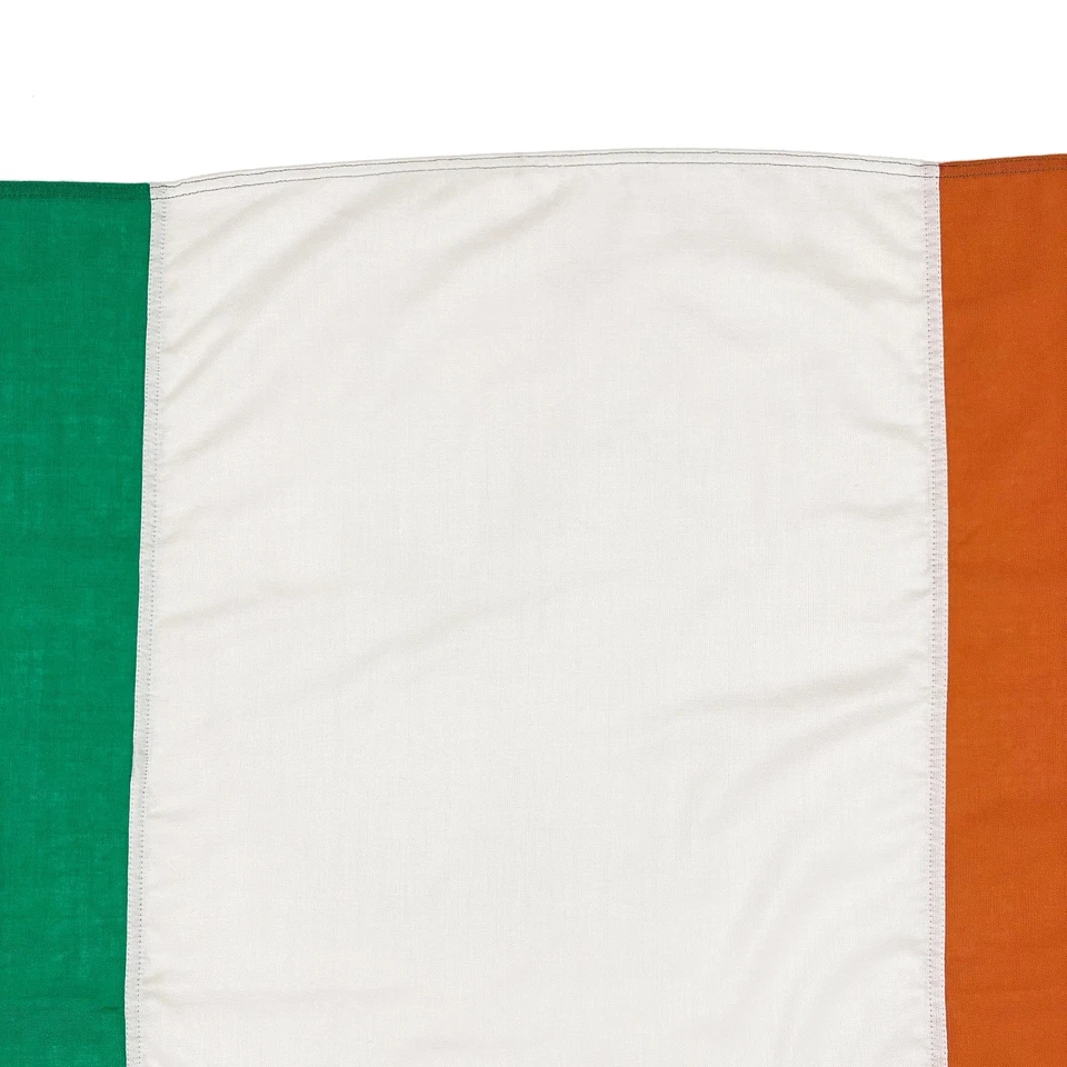 Bandera de Irlanda de tela cosida vintage arte textil irlandés antiguo decoración del día de San Patricio Foto 2 de 4