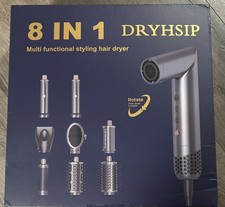 8 in 1 Hot Air Styler Hair Dryer Brush Set Curling Iron Attachments NEW SEALED