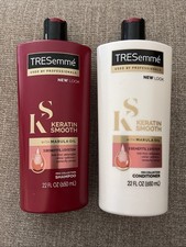 Tresemme KERATIN SMOOTH Shampoo Conditioner Marula Oil ORIGINAL 22 OZ Ea New