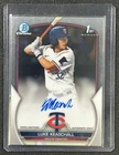 LUKE KEASCHALL 2023 BOWMAN CHROME DRAFT #CDA-LK AUTO 1ST PROSPECT TWINS