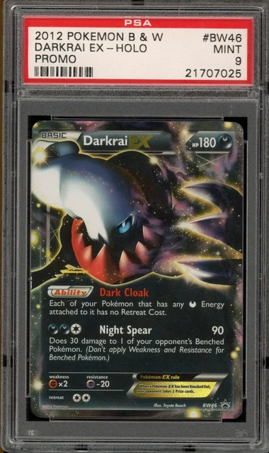 Pokemon Darkrai EX Promo BW46 PSA 9 Mint