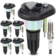Bobina accensione UF303 e candela 5019 doppia iridio per Chevy Colorado Trail...