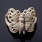 Vintage 925 Sterling Silver Butterfly Ring Size 8.5
