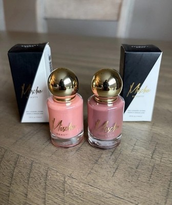 2pc Set Mischo Beauty Nail Lacquer Polish Worthy & Ijama Full Size .37oz NIB