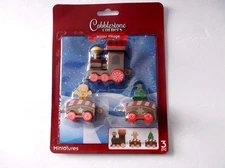 Cobblestone Corners Christmas Winter Village Set Miniature Train Set