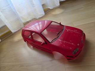 Tamiya Volkswagen Golf 4 RC Karosserie in 1:10 rot lackiert RAR