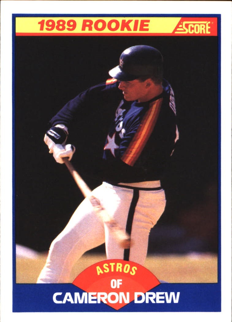 1989 Score Cameron Drew #643 Houston Astros FREE SHIPPING