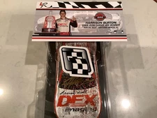 HARRISON BURTON & WOOD BROTHERS AUTOGRAPHED 2024 DEX DAYTONA WIN DIECAST & CARD