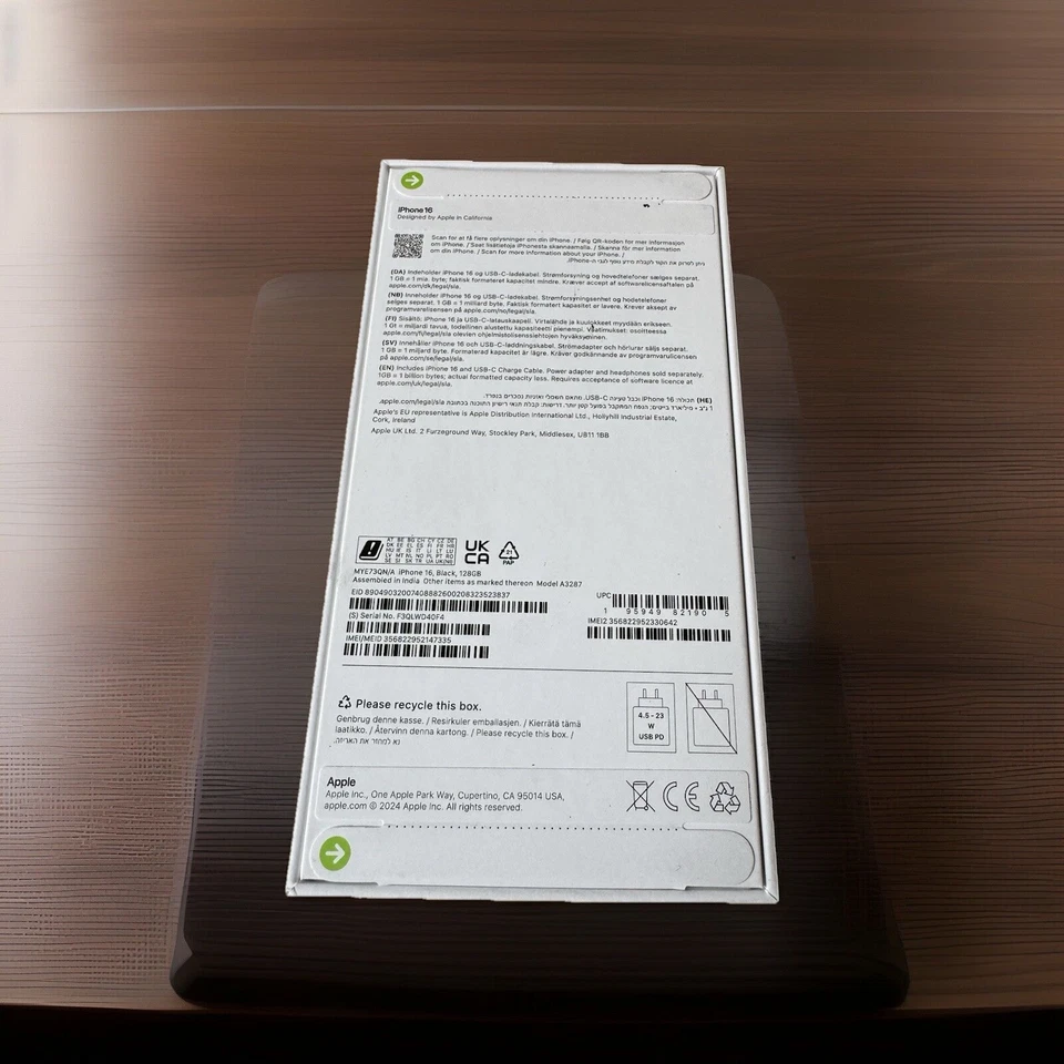 Apple iPhone 16 128GB Black, Unlocked, Brand New, Sealed, Full Warranty - Image 3 of 3