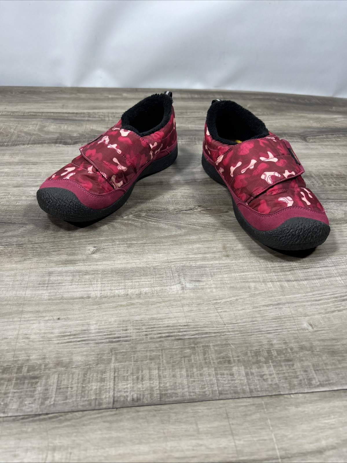 Scarpe da ginnastica Keen Howser avvolgenti slip on ragazza taglia 6 rosso rosa morbide calde comode