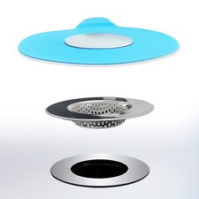 2PCS Bathtub Stopper Hair Catcher Kit, Bathtub Drain Strainer, Tub Stopper Pl...