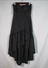 NEW ELIZA J WOMENS DRESS BLACK & WHITE POLKA DOTS SLEEVELESS SIZE 6