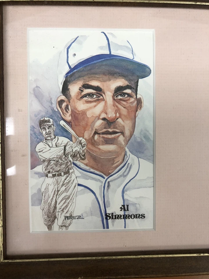 Foto de Al Simmons 5x3 y cheque firmado certificado de autenticidad JSA Foto 3 de 4