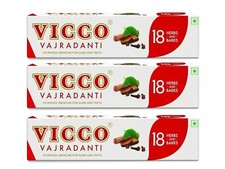 Vicco Vajradanti Ayurvedic Herbal Toothpaste-gum tooth care 200gm Pack Of 3