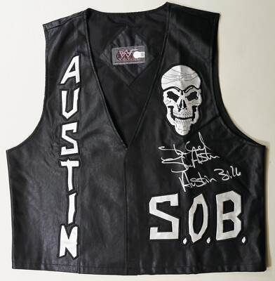 Stone Cold Steve Austin Signed Official 2000 WWF 3:16 Vest BAS COA