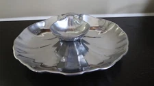 Vintage Pewter Wilton Armetale Chip And Dip Server