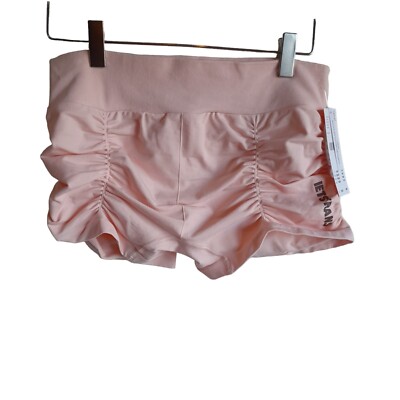 Urban Outfitters Shorts Womens Large iets Frans Ruched Seamless Rose Pink NEW