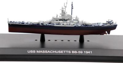 USS Massachusetts BB-59 Battleship 1941 1:1250 Model by