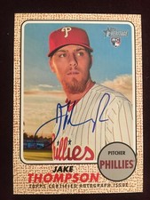 2017 Topps Heritage Real One Autograph Jake Thompson Rookie Card #ROA-JT