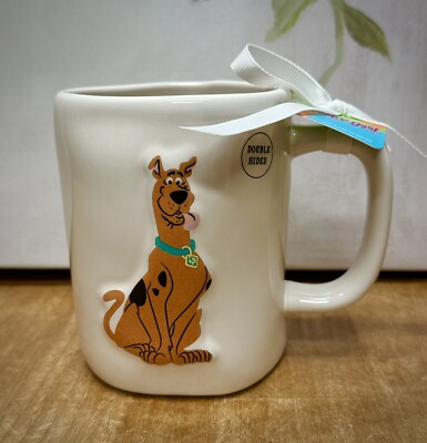 Rae Dunn X Hannah Barbera Ivory Scooby Doo Mug,  Ruh Roh! 