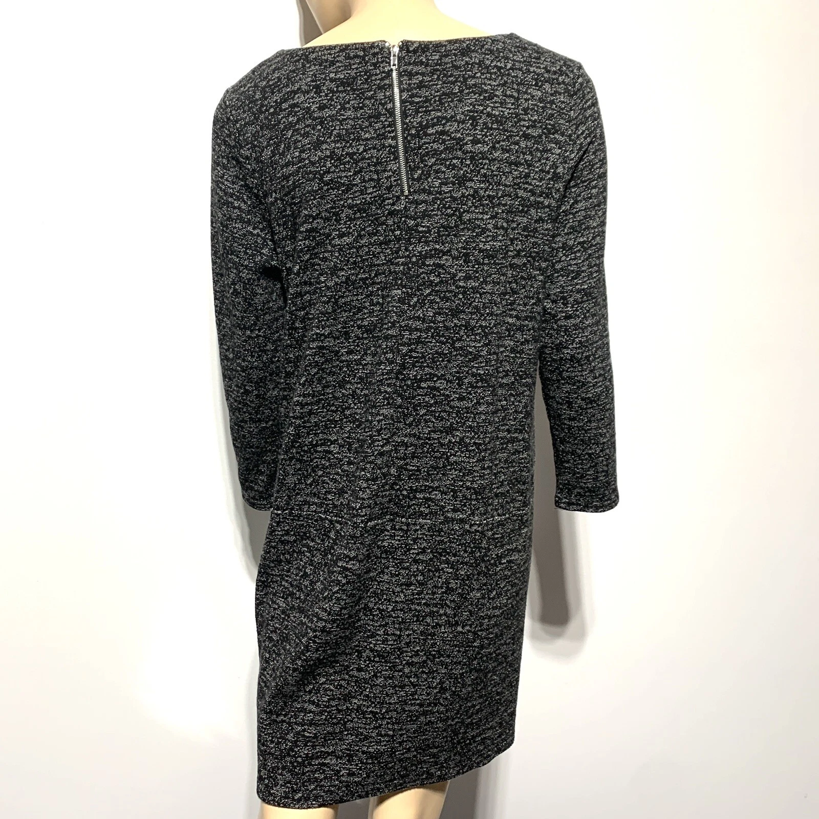 VETEMENTS Maglione maglia Lili’s Closet tunica manica lunga tasche taglia L large nero grigio