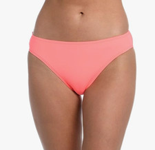 La Blanca Standard Island Goddess Solid Hipster Swim Bottom Coral Size 12 6175
