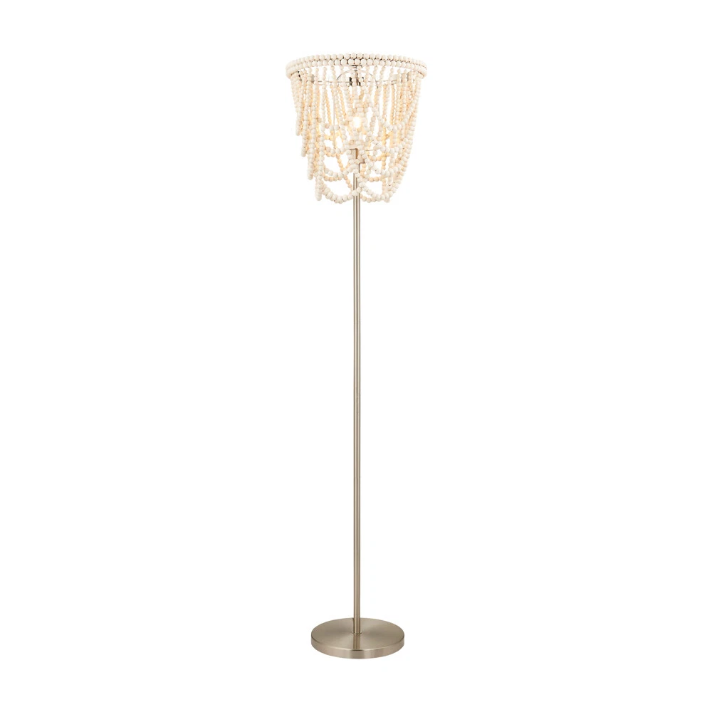 Floor lamp with beaded shade deals