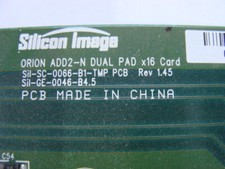 Orion Silicon Image Add2-N Duel Pad x16 Card
