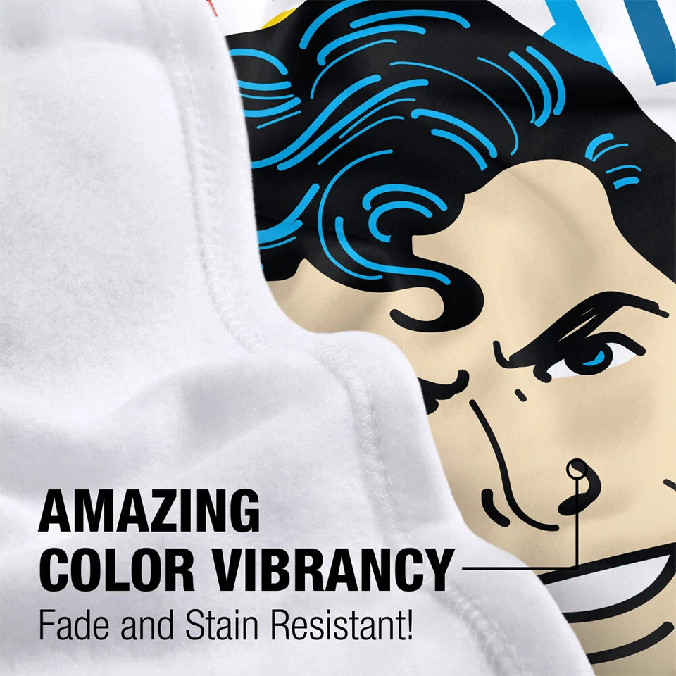 Manta de bebé Superman polar, 30"x40", súper repetición Foto 2 de 4